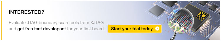 Interested? Evaluate JTAG boundary scan tools from XJTAG and get free test development for your first project. Start your trial now.