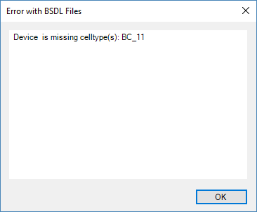 Error with BSDL Files