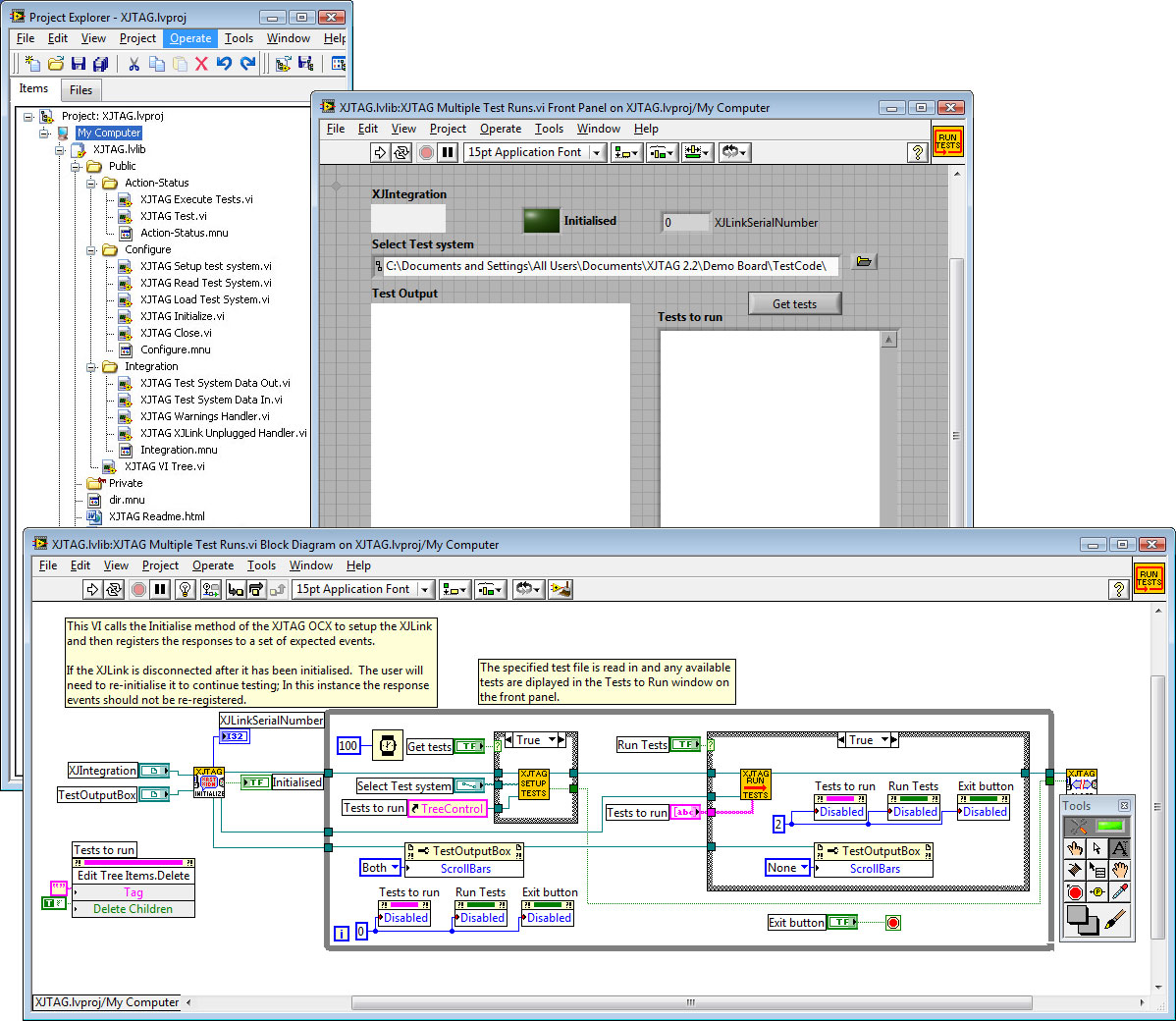 LabView Integration screenshots