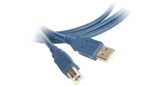 Blue USB cable 1.8m A-B CAB-0009