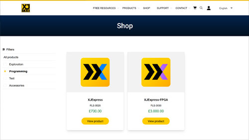 XJTAG Shop Programmers screenshot