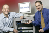 Colin Domoney, digital hardware design engineer at nCipher (left) and Simon Payne, CEO, XJTAG (right)