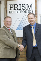 Richard Walton, technical director, Prism Electronics (left) with Simon Payne, CEO, XJTAG