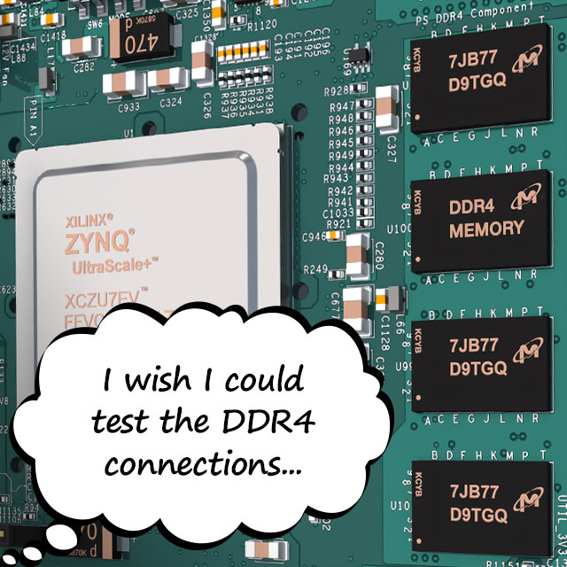 Quickly find soldering faults on FPGA to DDR4 memory interfaces