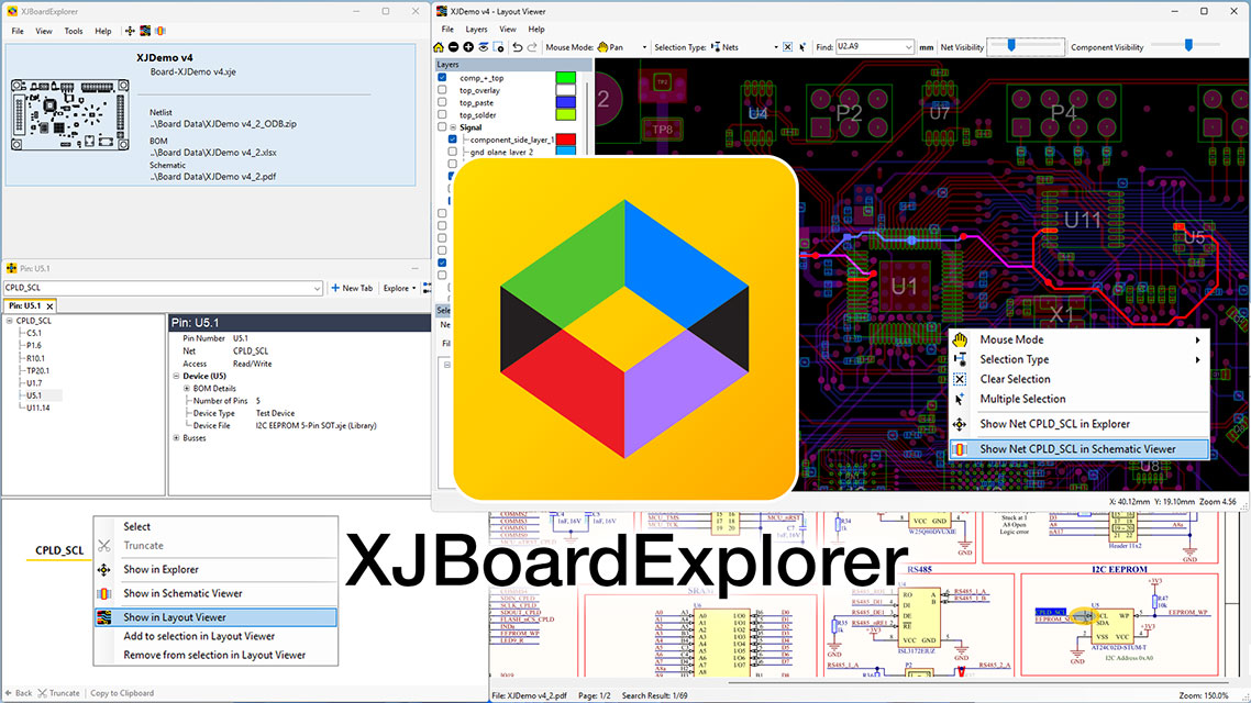 XJBoardExplorer - Complete Electronics Project Explorer of Layouts, Netlists, Schematics & BOMs