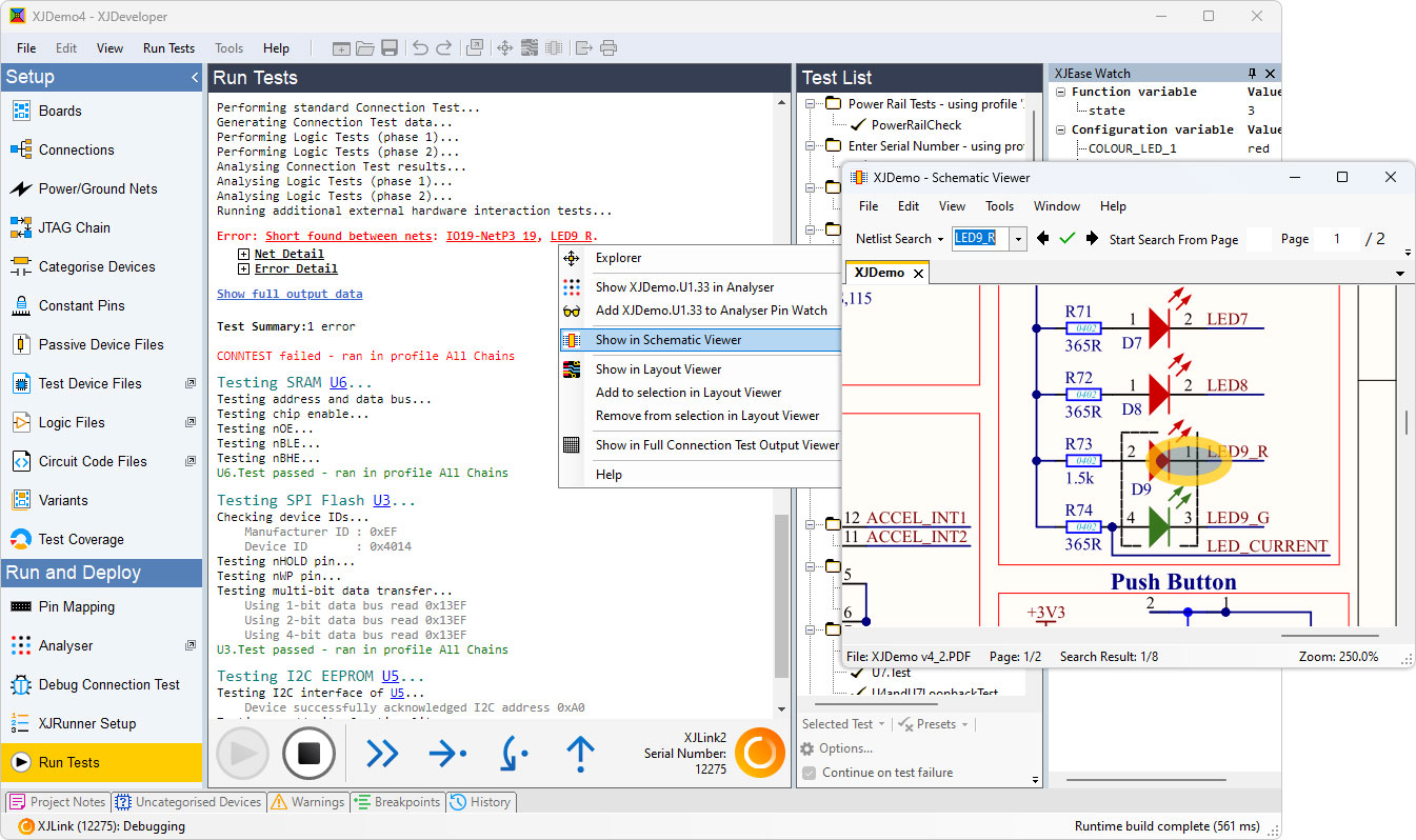 XJDeveloper - Short in Schematic Viewer