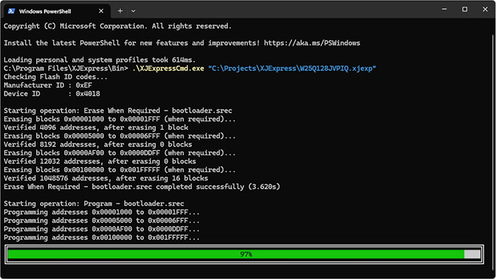 XJExpress command line interface