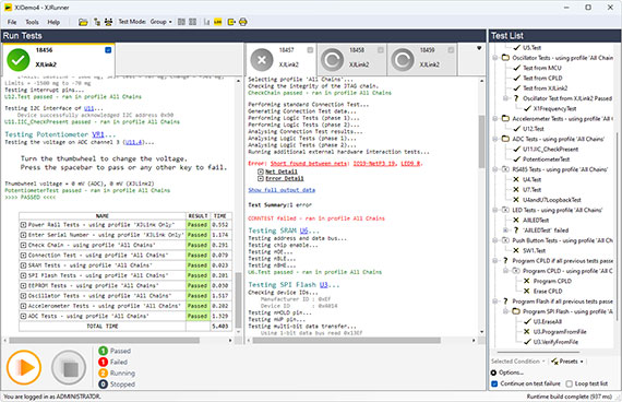 XJRunner - Compare test results for multiple boards