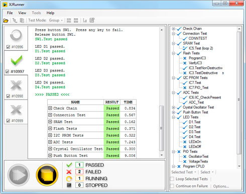 XJRunner - All tests passed screenshot