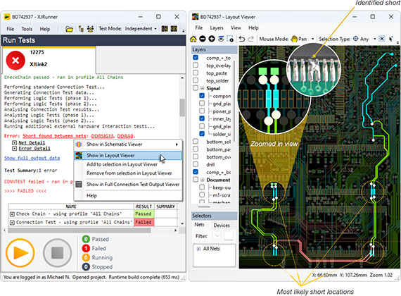 XJRunner error in Layout Viewer