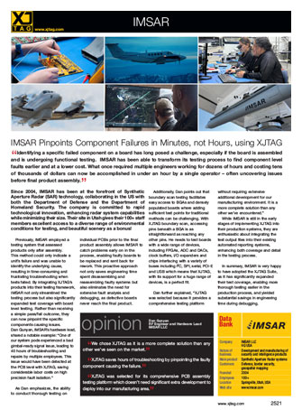 IMSAR - XJTAG case study