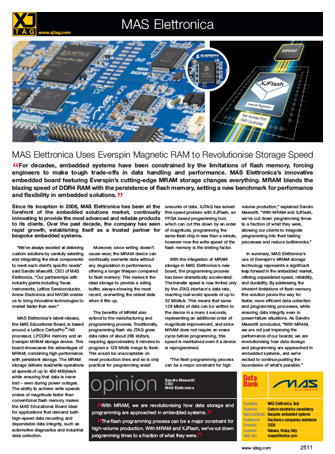 MAS Elettronica / Everspin - XJTAG Case Study