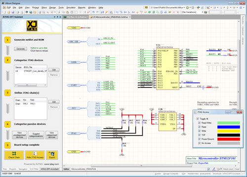 XJTAG DFT Assistant - JTAG Access Viewer