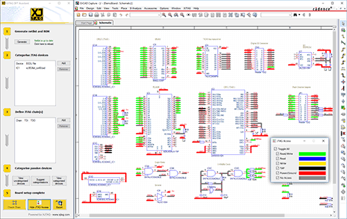 XJTAG DFT Assistant for OrCAD Capture: JTAG Access Viewer