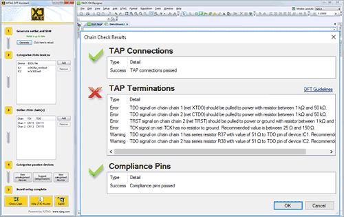 XJTAG DFT Assistant for Mentor Graphics PADS: JTAG Chain Checker