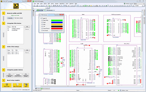XJTAG DFT Assistant for Mentor Graphics PADS: JTAG Access Viewer